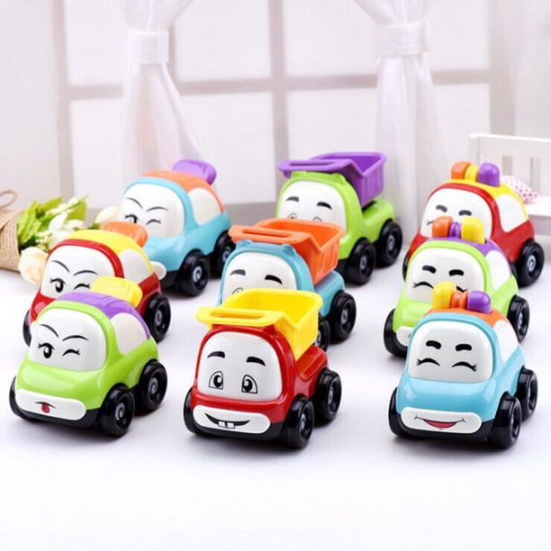 Gwong Juguete Juguete de coche de dibujos animados a prueba de choque duradero inercial empuje e ir al juguete de coche para bebé Gwong 30009031