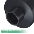 thumbnail image 4 of Uxcell 1-Pack Adaptador de Reducción de Tubo, Conector de Acoplamiento Reductor Recto de 4"*1-1/2", Gris, 4 of 6