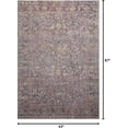thumbnail image 2 of Chris Loves Julia x Loloi Rosemarie ROE-04 Graphite / Multi Oriental Area Rug 3'-7" x 5'-7", 2 of 8