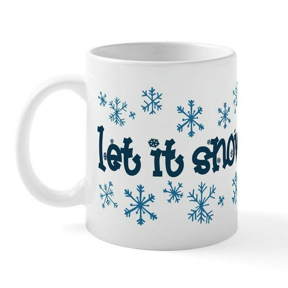 CafePress - Let It Snow Mug - 11 oz Ceramic Mug - Novelty Coffee Tea Cup