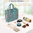 thumbnail image 5 of FORMRS Womens Corduroy Tote Bag Crossbody Shoulder Purse Handbag with Detachable Strap, Cartoon Beach Pattern, 5 of 7