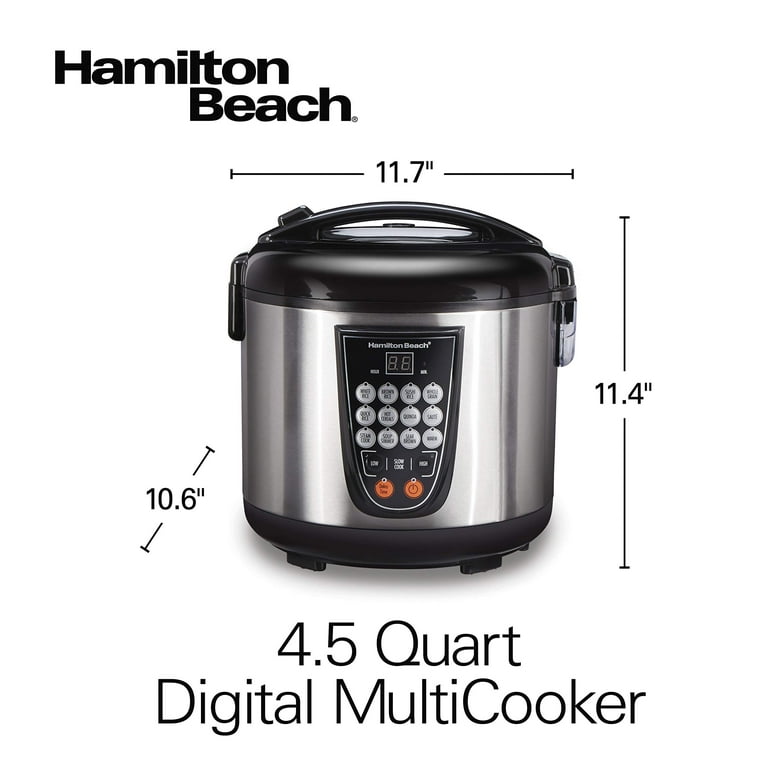 Hamilton Beach Digital Multicooker 4.5 Qt., Cookers & Steamers, Furniture  & Appliances