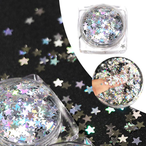 Nail Accessories Silver Shine Star Ornaments Gold Sequins Colorful 3mm for Women Nail Decoration