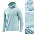 thumbnail image 5 of Xzbqbs Fishing Hoodie for Men Hooded UPF 69 Long Sleeve Sweatshirts Casual Lightweight Breathable Quick Dry Sports Fitness Hoodies, 5 of 7