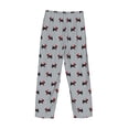 thumbnail image 3 of Lsque Polka Dot Christmas Dog Print Men's Pajama Pants, Lounge Pant - Comfortable Home Wear,Elastic Waistband, Stylish Design-Small, 3 of 9