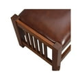 thumbnail image 3 of Mission Spindle Stool - Quarter Sawn Oak & Leather 1515 BL, 3 of 3