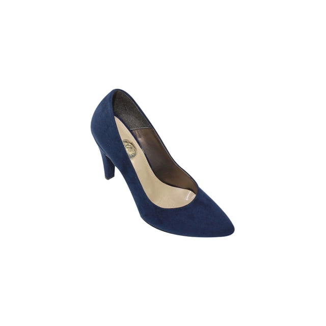 ZAPATILLAS TACONES LEON AZUL MARINO DAMA MUJER GAMUZA 9671 Leon 9671