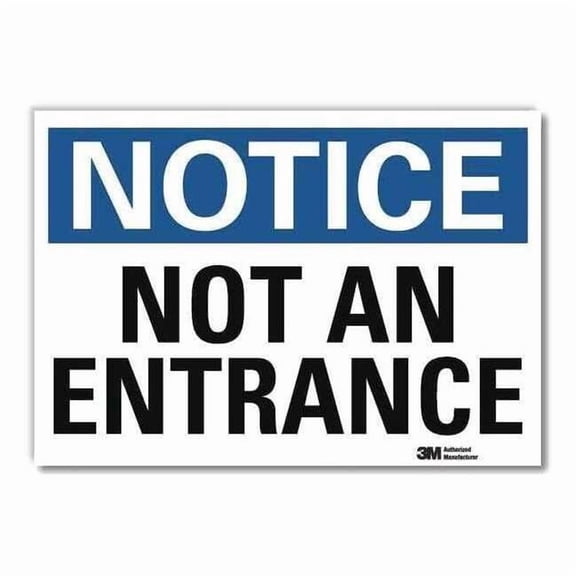 Lyle Notice Sign,5inx7in,Reflective Sheeting U1-1043-RD_7X5