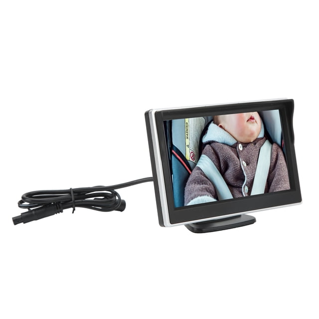 Espejo De Coche Para Bebé, De 12 V A 24 V, Rotación De 120, Interruptor Automático De 5 Pulgadas, Cámara Para Coche De Bebé En El Asiento Trasero Para Vehículo