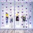 thumbnail image 3 of Cinco guirnaldas de mariposas de 3 metros, bandera de Color de papel 3D, decoración de fiesta, boda, Baby Shower, decoración del hogar, color morado Rojo Verde, 3 of 5