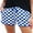 06-FP Royal Blue White, variant on JWD Women's Checkered Shorts Elastic Waist with Drawstring Plaid Short Pants Beach Summer with Pockets Royal Blue White L