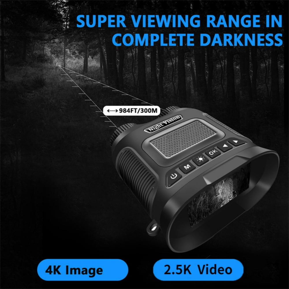 2024 New Night Vision Binoculars 8X Digital Zoom Powerful IR Illuminator 350m Range 2500mAh Lithium Battery for Outdoor