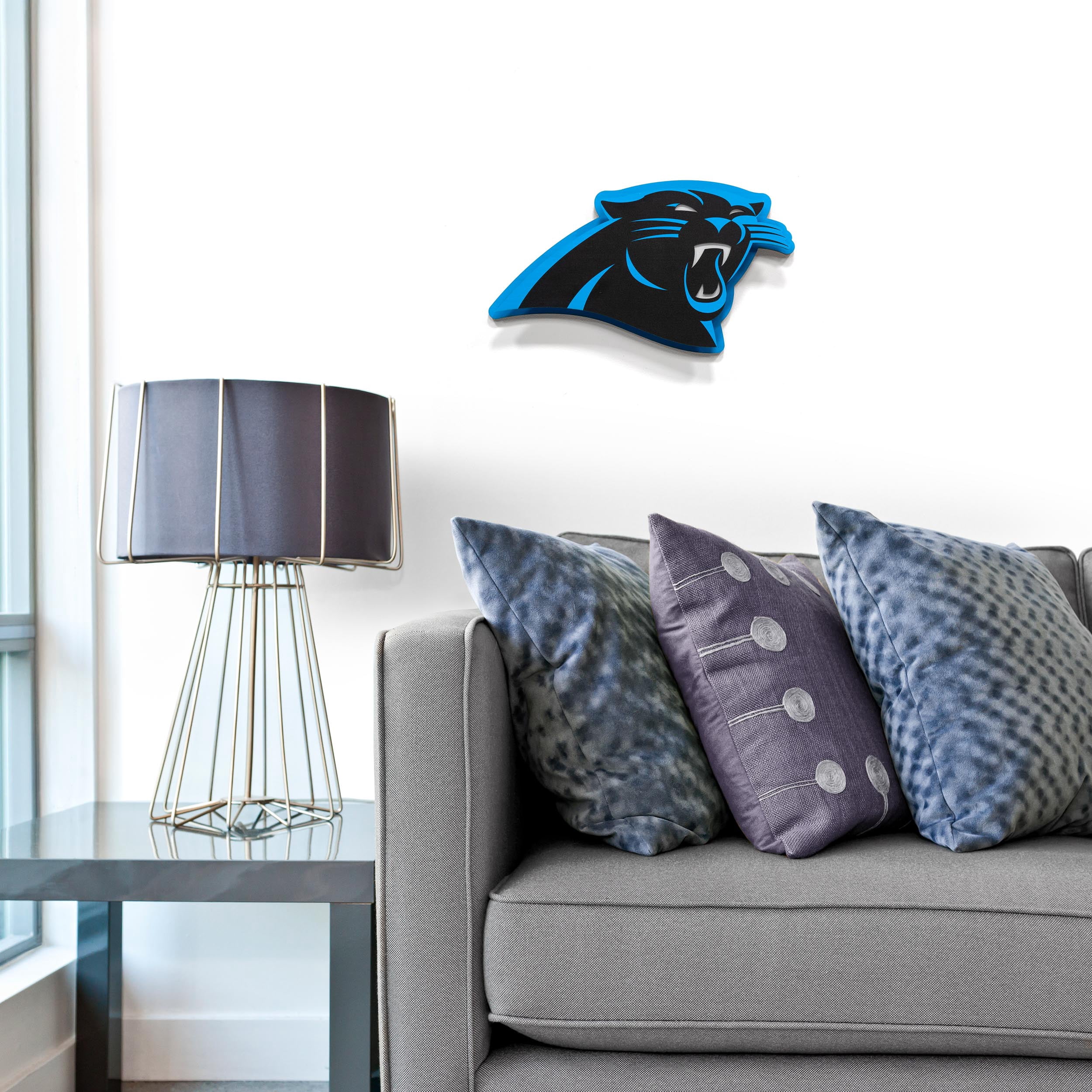 YouTheFan NFL Carolina Panthers 3DX Die Cut Wall Art