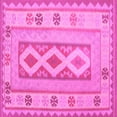 thumbnail image 1 of Ahgly Company Indoor Square Oriental Pink Traditional Area Rugs, 5' Square, 1 of 4