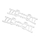 thumbnail image 1 of Brasos de suspensivos para Coche RC, 4 piezas brasos de suspensión delanteros y Traseros RC Juego de Brazos de suspensión de Aleacio de aluminio piezas de realización de, 1 of 7