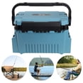 thumbnail image 2 of Caja Plástico para Cebo Herramientas Pesca Contenedor Aparejos Multifunción Acc (L Azulado), 2 of 9