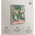 thumbnail image 2 of Tabletop Bloom Canvas Print Floral Wall Decor by Art Remedy, Silver Frame, 20 x 30, 2 of 7