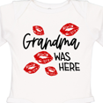 thumbnail image 4 of Inktastic Grandma Was Here Red Kisses Boys or Girls Long Sleeve Baby Bodysuit, 4 of 5