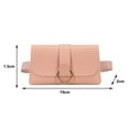 thumbnail image 5 of Fanny Pack for Women PU Leather Belt Bag Waist Bag Fashion Waist Pack Pouch Small Purse for Party Travel Hiking Pink, 5 of 5