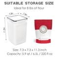thumbnail image 2 of 2PCS Large Food Storage Containers with Lids Airtight 6.5L, for Flour, Sugar, Baking Supply and Dry Food Storage, 2 of 5