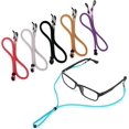 thumbnail image 1 of LAICAIW 6 Pcs Chaîne de Lunettes, Sangle de Support de Lunettes en Cuir PU Réglable, Cordon de Retenue pour Cou de Lunettes, 1 of 1