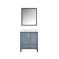 thumbnail image 3 of Lexora Home Jacques 30" Carrara Marble Top Single Vanity in Dark Gray, 3 of 9
