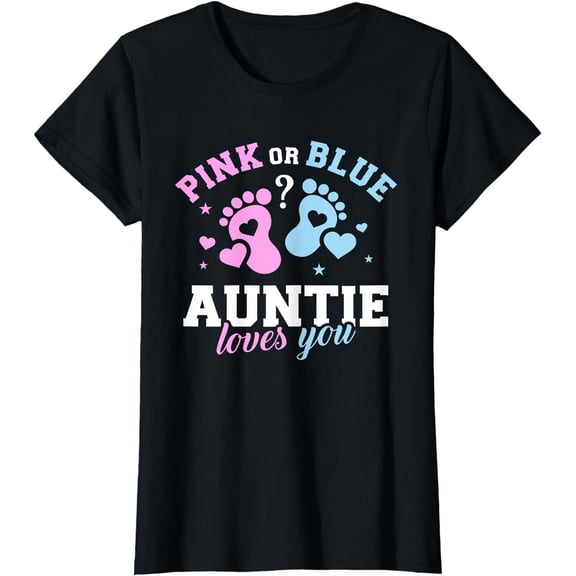 Gender reveal auntie aunt T-Shirt