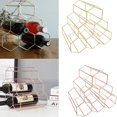 thumbnail image 4 of Estante de vino geométrico de Metal Simple para el hogar Estante de vino de uva Restaurante Sala de estar Bar Gabinete de vino Exhibición de vino Vogacara JJ23267-01, 4 of 6