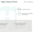 thumbnail image 3 of 60 inch Vanity Top Bathroom Sink with 3 Holes, 3 of 9
