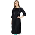 thumbnail image 1 of Bimba Tunique Décontractée pour Femmes Kurta Kurti Formelle Blouse pour Tous les Jours, 1 of 9