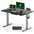 thumbnail image 3 of FLEXISPOT 48" x 30" Home Office Height Adjustable Standing Desk Memory Programmable Presets Computer Desk Gray and Black, 3 of 10