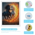 thumbnail image 3 of Diamond Art Kits for Adults - Horses Fire Circle Galloping Energy 5d Diamond Painting for Adults, Diamond Art for Adults Beginners, Frameless Diamond Painting Kits for Adults for Home Wall Decor, 3 of 7