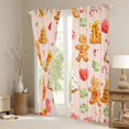 thumbnail image 3 of Manfei Cute Gingerbread Black Out Curtains for Kids Children, Sweet Candy Sugar Curtains Pack of 2 (42x63 Each), Kawaii Christmas Tree Bedroom Curtains, Luxury Bedroom Decor, 3 of 6
