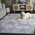 thumbnail image 3 of SAFAVIEH Saylor Tryik Geometric Area Rug, Ivory/Dark Gray, 6'3" x 6'3" Square, 3 of 11