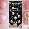 thumbnail image 6 of Golden Glitter Happy Retirement Celebration Banner for Retirement Party Indoor Outdoor Decoration Event, 6 of 8