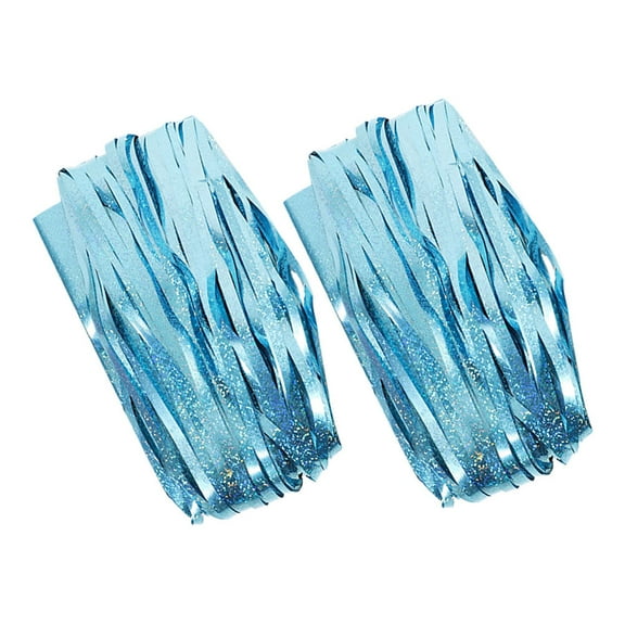 FRCOLOR 2pcs Foil Fringe Curtains Streamers Party Decorations Tinsel Curtain Fringe Backdrop for Parties