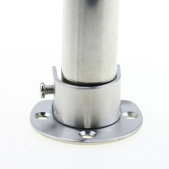 Support de Tringle de Rideau de Douche, Support d'Extrémité Robuste avec Vis, Fini Argenté, Convient à Diverses Tailles de Tringle, Idéal pour les Installations Domestiques et Commerciales, Support de Tringle de Rideau de Douche 4 Pcs