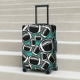 thumbnail image 5 of Travel Luggage Cover Protector - black American football Rugby green Anti-Scratch Suitcase Covers Fits 18-32 Inch Luggage, 5 of 5