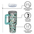 thumbnail image 4 of OBREWU Corgi Dog and Flowers Tumbler with Handle and Lid,Corgi Dog and Flowers 40oz Double Wall Vacuum Insulated Tumbler,Cups Gift for Women and Men, 4 of 7