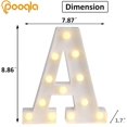 thumbnail image 3 of Letrero de luces de letras de marquesina LED, letra del alfabeto iluminada para el hogar, 3 of 5