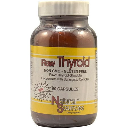 Natural Sources Raw Thyroid 60 Caps (Best Natural Thyroid Medication)