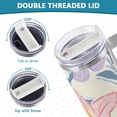 thumbnail image 5 of SKYSONIC 40oz Tumbler with Handle and Straw-Flowers Sketching Naive StyleDouble Wall Vacuum Reusable Stainless Steel Insulated Water Bottle Mothers Day Gifts, 5 of 7