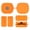 Orange, variant on IFRINID TPU Protective Case for Beats Powerbeats Fit, Shock Resistant Earbud Charging Case Cover with Full Body Protection for Beats Powerbeats Fit