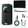 thumbnail image 2 of Qiaoxi DC12V Tire Inflator Portable Air Compressor, Electric Tire Pump With LCD Digital Pressure Gauge, LED Lighting, USB Charging Cable, For Car Ball Bike Tires, 2 of 8