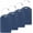 Dark Blue, variant on Luggage Tags 4 Pack TSA Approved Luggage Tag for Suitcase PU Leather Travel Bag Tags Name Tags with Privacy Cover Black
