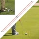 thumbnail image 1 of Palos de alineación de golf Cola plegables postura de soporte de puntería rojo, 1 of 8