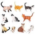 thumbnail image 1 of Figuras De Gato, Juego De Juguetes, Peque?o Adorno Lindo Para Colección, Ni?os, Ni?as, Ni?os Sunnimix Figuras de gato, 1 of 8