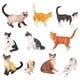 thumbnail image 1 of Figuras De Gato, Juego De Juguetes, Peque?o Adorno Lindo Para Colección, Ni?os, Ni?as, Ni?os Sunnimix Figuras de gato, 1 of 8