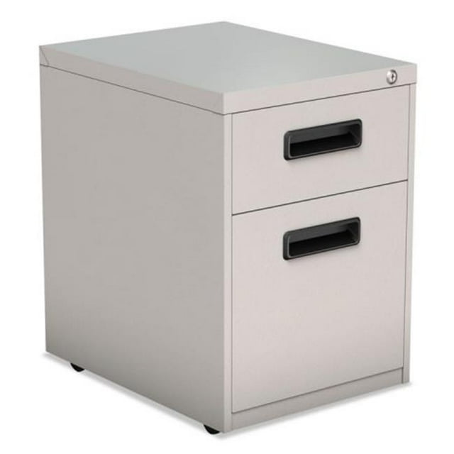 ALE Two-Drawer Metal Pedestal File, Light Gray