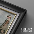 thumbnail image 4 of IDEA4WALL Premium Frame Wall Art Little Girl & Goose Flock Animals Print Farmhouse Classic Illustrations Fine Art Colorful Country Wall Decor for Living Room, Office - 26"x36" Black, 4 of 5